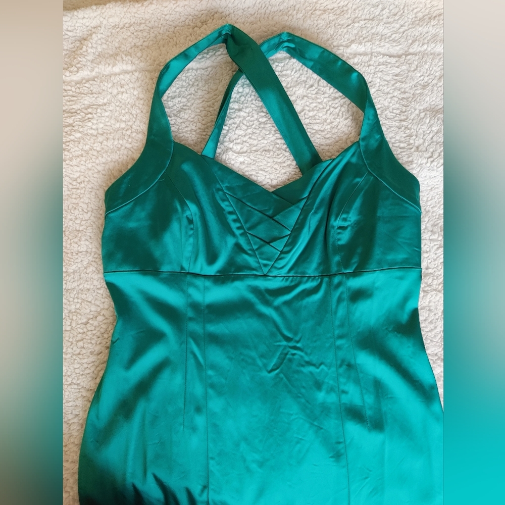 Calvin Klein Green Dress Women Size 12